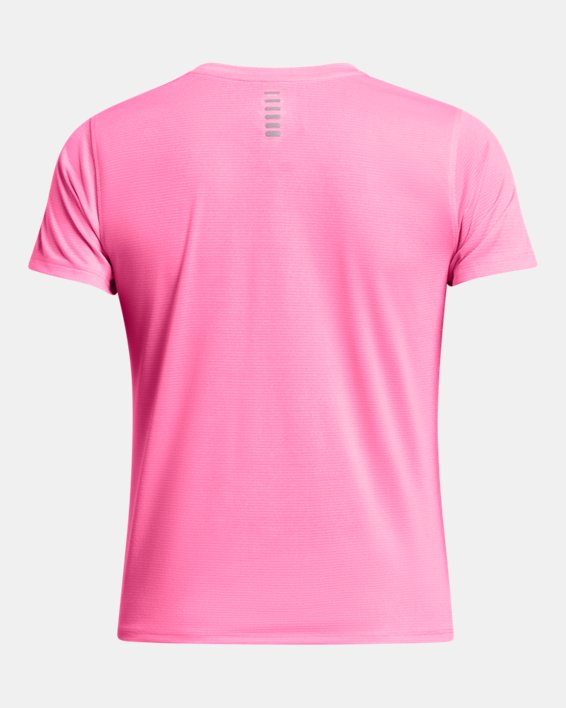 เสื้อแขนสั้น UA Launch สำหรับผู้หญิง in Pink image number 3